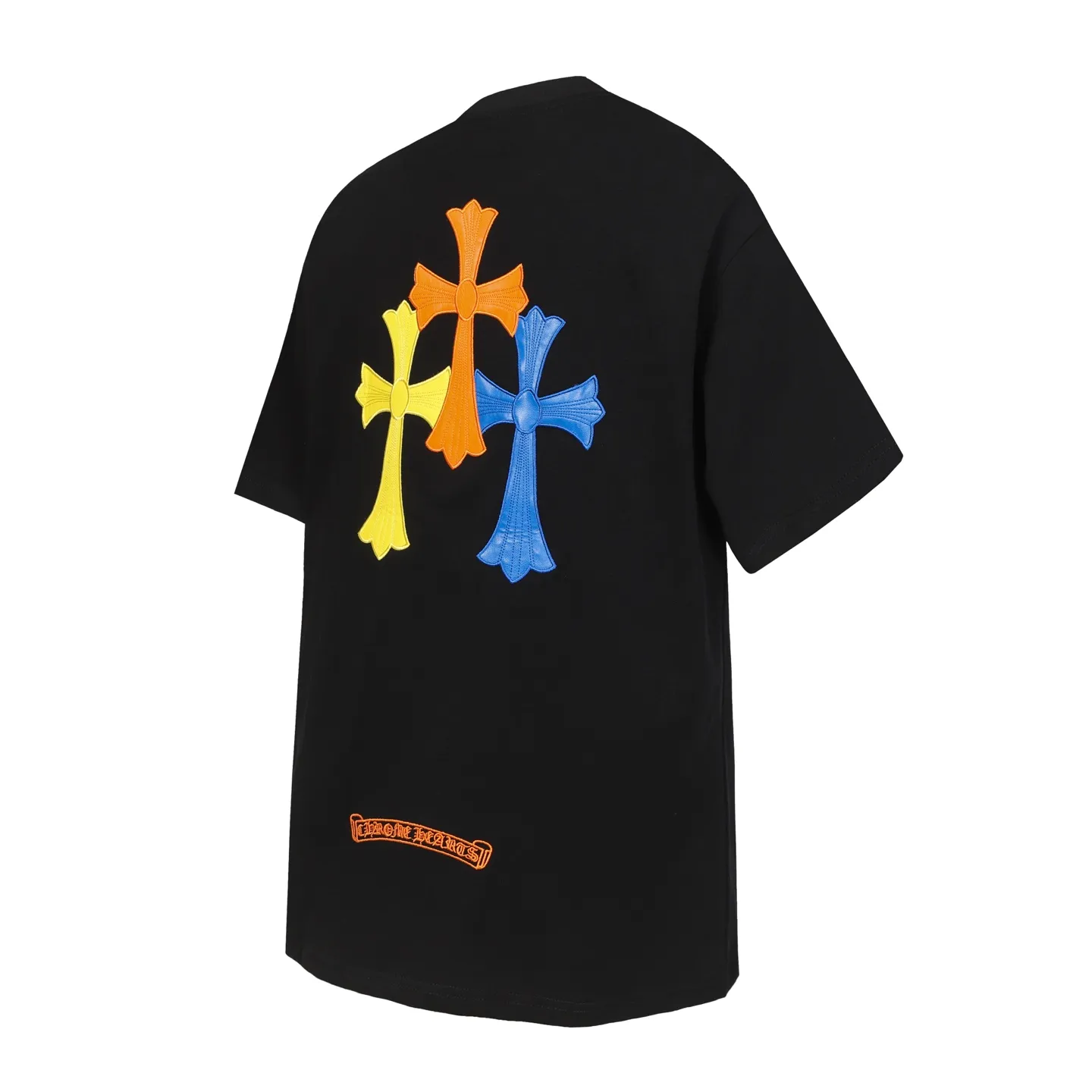 P170 2209 style 280g heavy double yarn -Chrome Hearts/Chrome Hearts Color Cross✝️Skin embroidered short-sleeved T-shirt -High weight, high density and high quality. The wool is soft, delicate and skin-friendly. It feels soft and silky. It has excellent warmth and skin-friendly properties. -Customized weaving and dyeing, no color difference. No matter the fabric or workmanship details, it beats the ordinary version on the market. -Colour: black white -Size: S M L XL